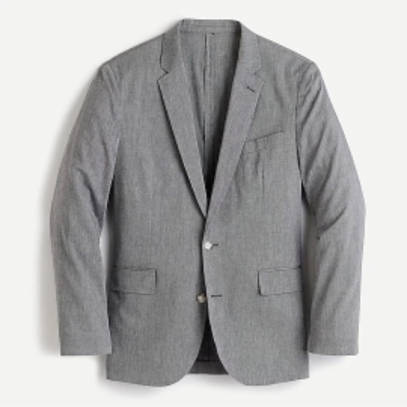 J.Crew Ludlow Slim-fit Unstructured Suit Jacket in Cotton-linen 40R - Picture 1 of 8